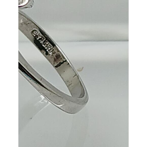 Vintage Sterling Silver Floral Ring Pink Green Tourmaline Gemstone Size 7 - Picture 2 of 10